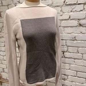 Mondi color block sweater, pink and brown, size 38